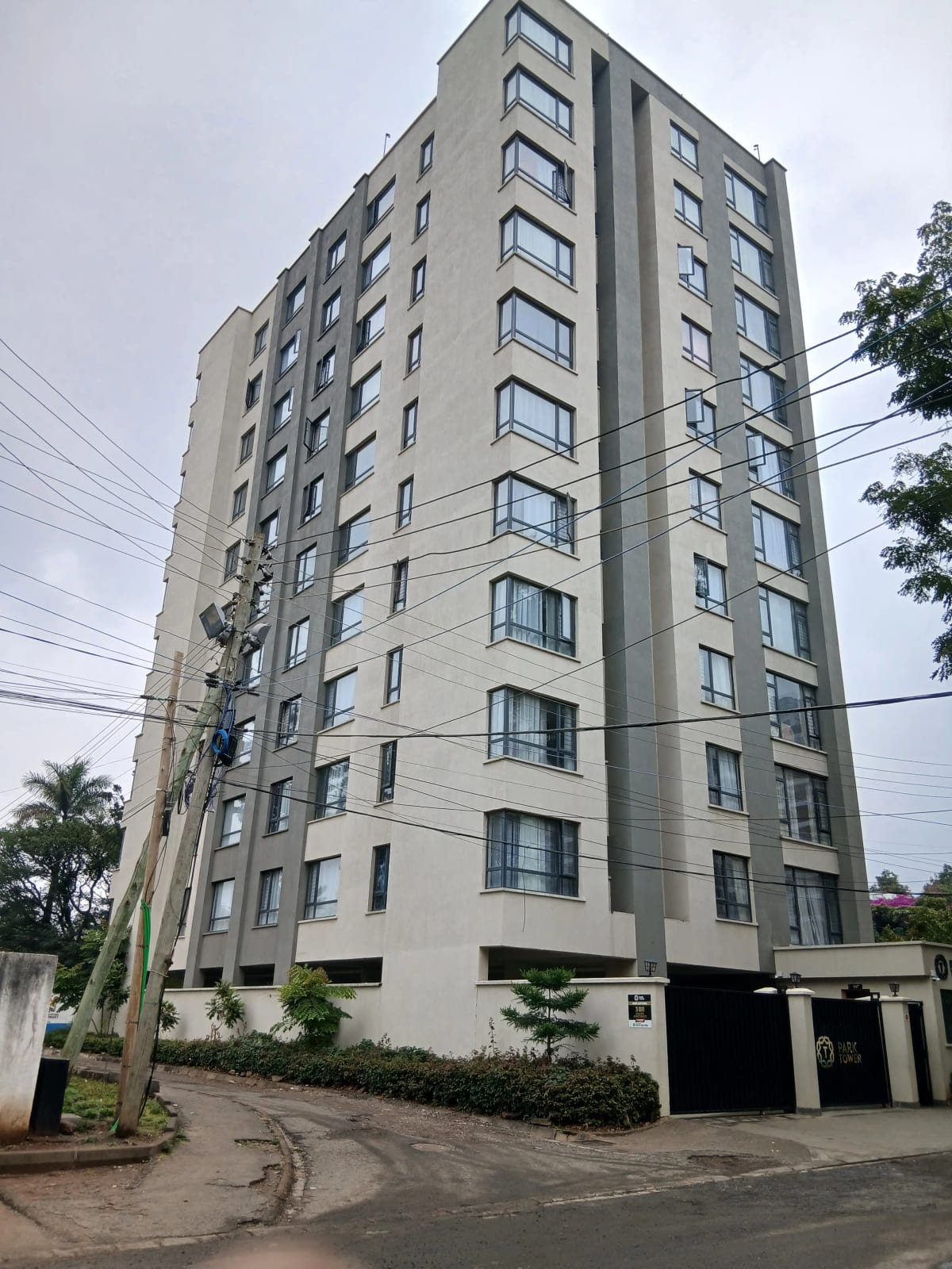 Modern multi-story residential apartment building facade