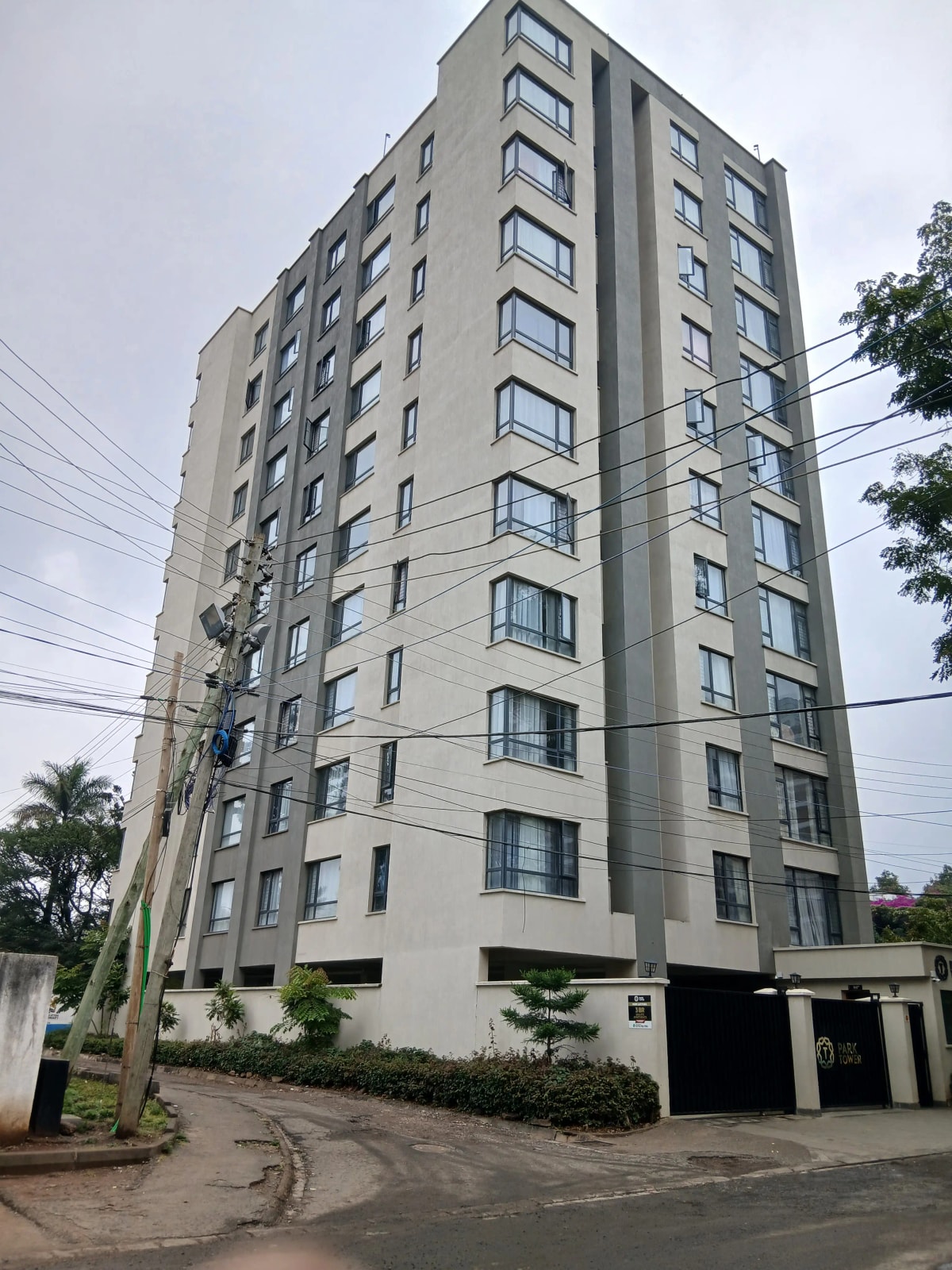 Modern multi-story residential apartment building facade